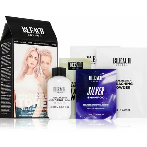 Bleach London Toner Kit semi permanentna barva za lase za blond lase odtenek Pearlescent 1 kos