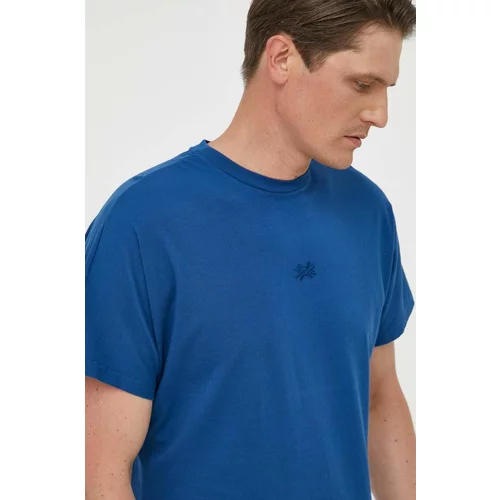 United Colors Of Benetton Bombažna kratka majica mornarsko modra barva