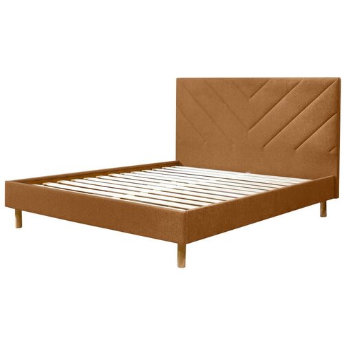 Bobochic Paris Narančasti tapecirani bračni krevet s podnicom 180x200 cm Romane &amp;ndash; Slike