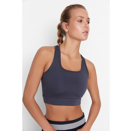 Trendyol Anthracite Square Collar Supported Sports Bra Cene