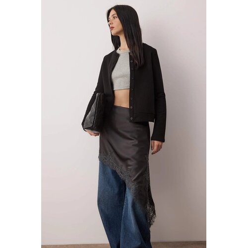 TRENDYOLMILLA ženski duks Twoaw26Sw00162, crna Cene