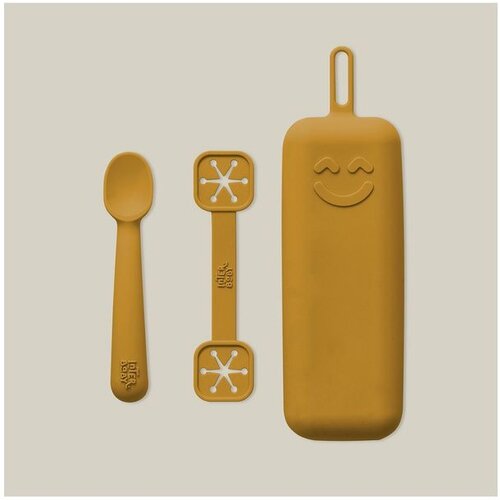 Interbaby set silikonskog pribora za jelo Earth Ocher Cijene