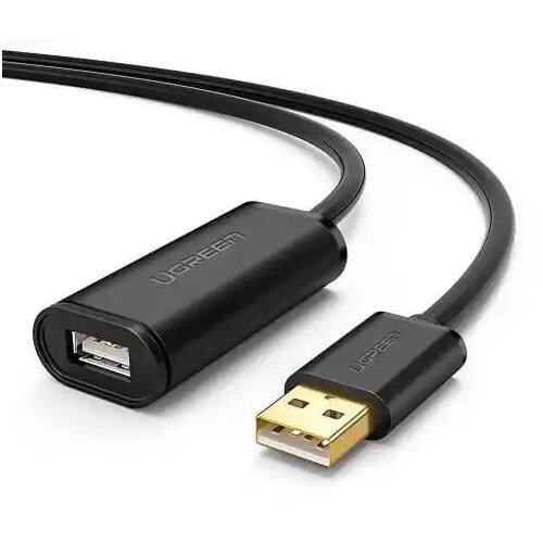 Ugreen USB kabl A - USB A M/F produžni sa pojačivačem 5m, Crni Cene