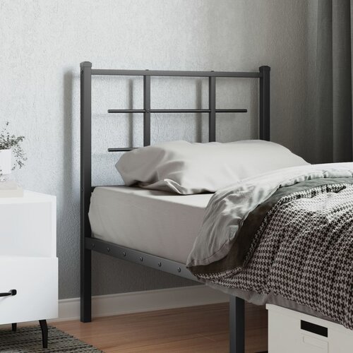 The Living Store Kovinsko posteljno vzglavje črno 80 cm - Vzglavje, (21498769) Cene