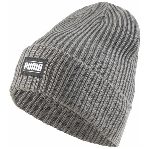 Puma Ribbed Classic Cuff Beanie Siva Slike