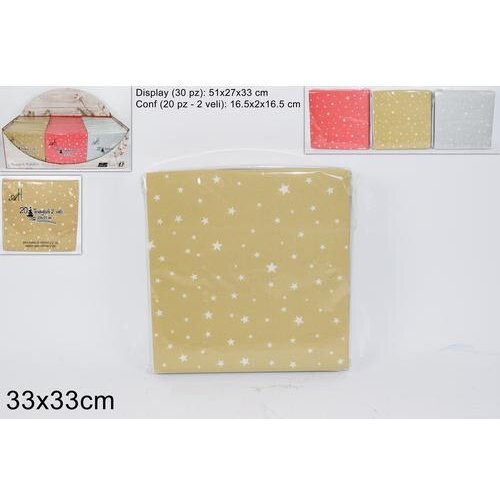 Salvete 33*33CM SET 20/1 BOŽIĆNI DEKOR XNA17010911 Slike