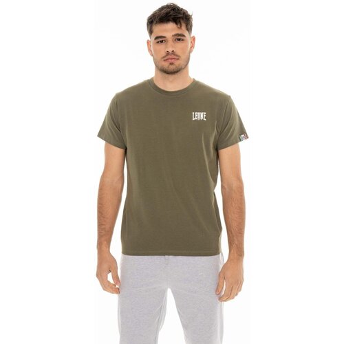 Leone 1947 Majice s kratkimi rokavi Man T-Shirt Short Sleeves Small Logo Zelena Cene
