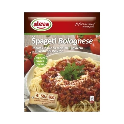 Aleva Dodatak za špagete Bolognese 59g Cene