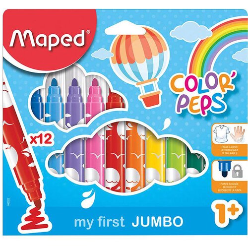 Maped Flomastri Color&apos;peps Maxi, 5 mm, 12 kosov Cene