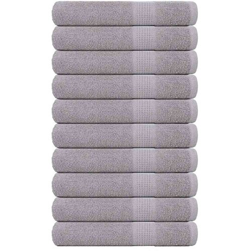 vidaXL Brisače za savno 10 kos siva 80x200 cm 360 g/m² 100% bombaž Cene
