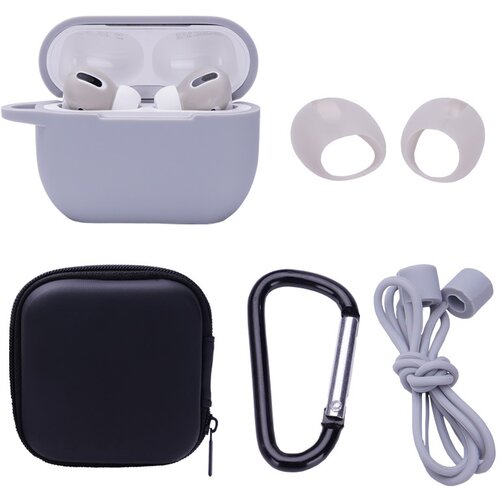 INF Za&scaron;čitni komplet za brezžične Bluetooth slu&scaron;alke AirPods Pro Grey, (5000074602) Cene