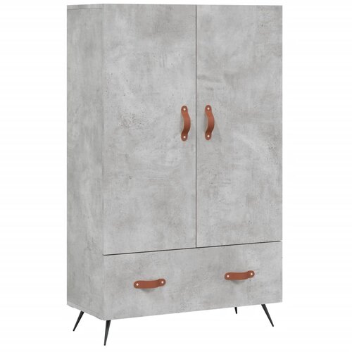  Visoka komoda boja betona 69,5 x 31 x 115 cm konstruirano drvo Slike