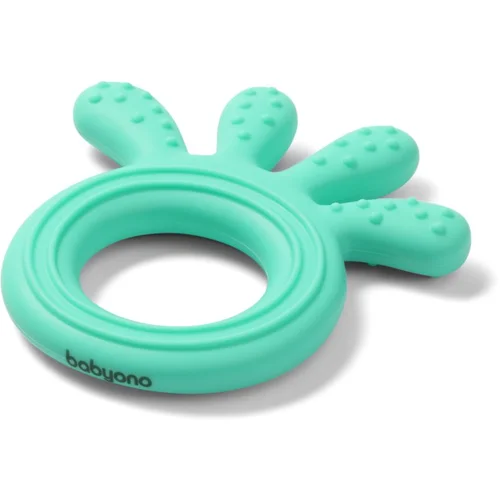 BabyOno Be Active Silicone Teether Octopus grickalica za bebe Mint 1 kom