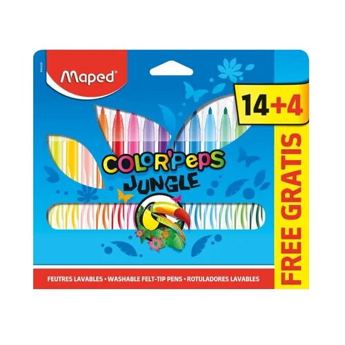 Maped flomasteri jungle 14+4 Slike