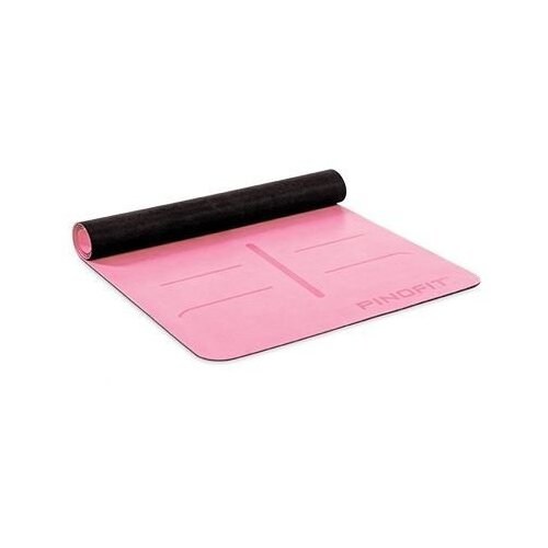 ŠTĚPAŘ PINOFIT® Podloga za vadbo joge z navigacijskimi oznakami, roza, 180 x 66 x 0,4 cm Cene
