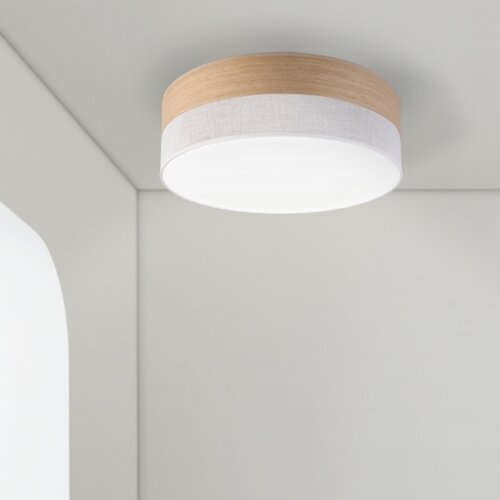  LED plafonsko svetlo SIRJA WOOD LED/36W/230V prečnik 45 cm bela/hrast Slike