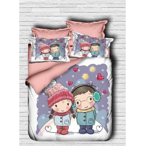  Set Double posteljine 110, 200x220cm, Ljubičasti Slike