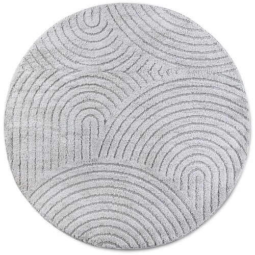 Elle Decoration Svijetlo sivi okrugao tepih &amp;oslash; 160 cm Panglao New York Light Grey &amp;ndash; Slike