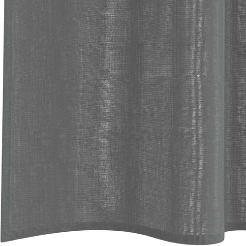Voile zavjese s džepovima za &amp;scaron;ipke 2 kom tamnosive Siva 140 x 225 cm Slike
