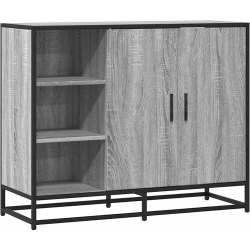 Maison Chic Komoda - Predalnik siva sonoma 92x35x76 cm inženirski les, (21716950) Slike