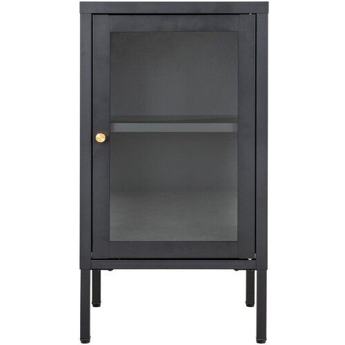 House Nordic Črna kovinska vitrina 38x70 cm Dalby – Cene