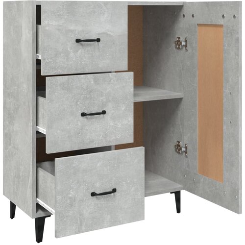  Komoda siva boja betona 69,5x34x90 cm od konstruiranog drva Slike