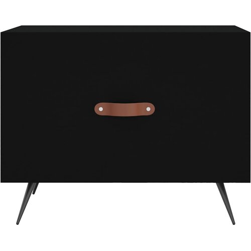  Stolići za kavu 2 kom crni 50x50x40 cm od konstruiranog drva Crna Slike