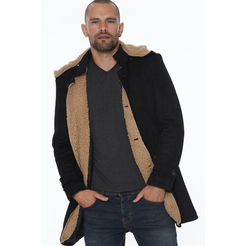 Dewberry PLT8399 SUEDE LOOK MEN'S COAT-BLACK Cijene