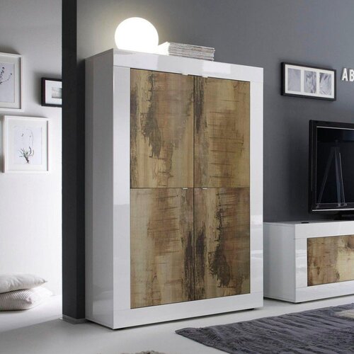 LC Mobili Visoka omara s 4 vrati, 162 cm - BASIC 209015-04P Cene