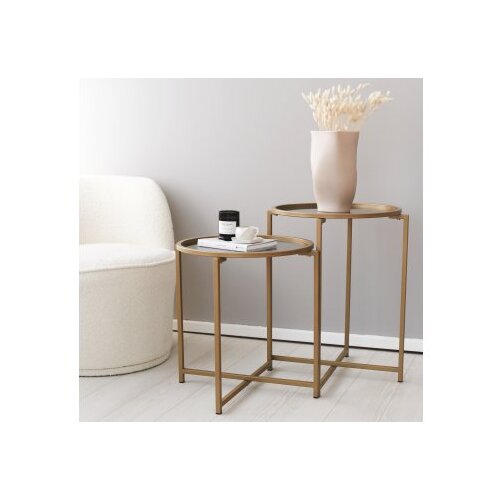 Woody Fashion S406 - gold goldfume coffee table set Slike