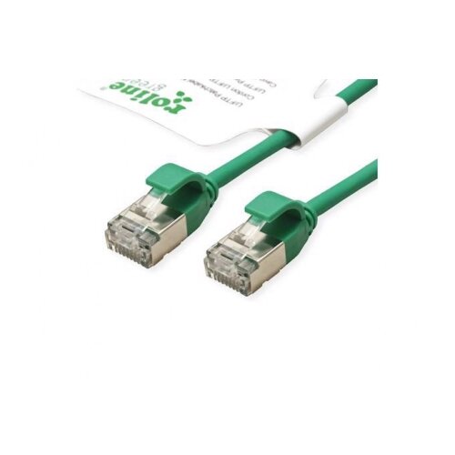 Secomp Roline GREEN U/FTP Data Center PatchCord 6A Slim LSOH zeleni 0.3m Cene