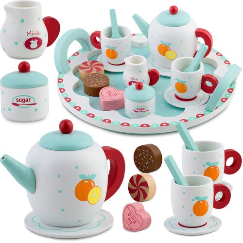 Ricokids Wooden Tea Set RK-869 - Montessori Inspired Playtime, (21740725) Cene