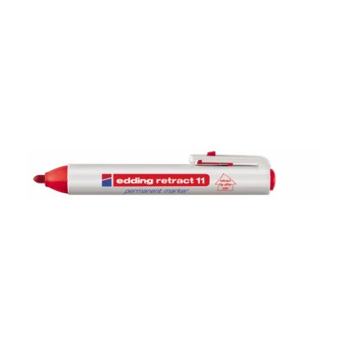  Permanent marker E-11 Retract 1,5-3mm Edding crvena 08M11D Cene