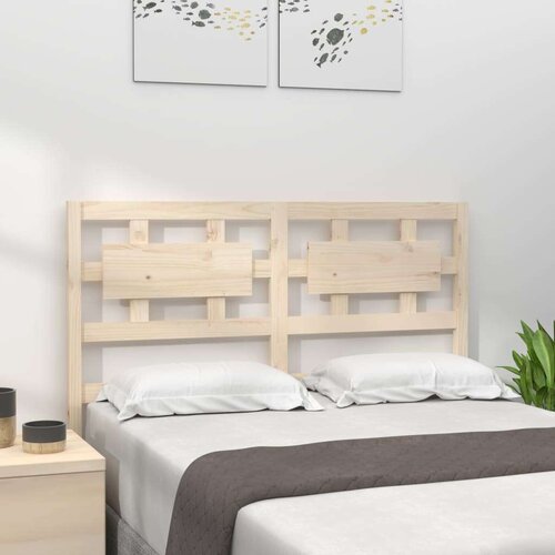  Uzglavlje za krevet 205 5 x 4 x 100 cm od masivne borovine Slike
