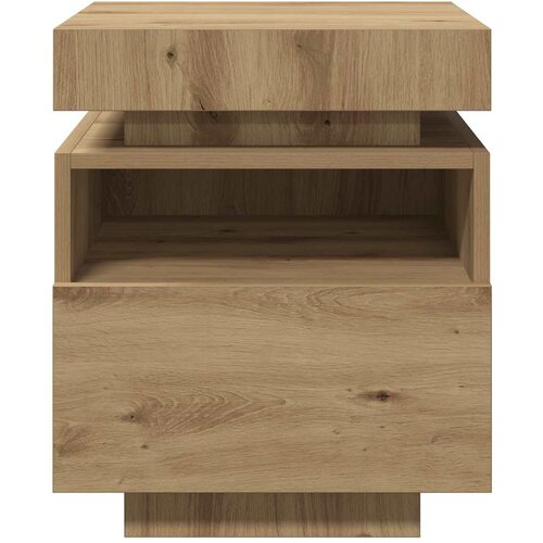  Noćni ormarići s LED svjetlima 2 kom Artisan hrast 40x39x48,5cm Slike