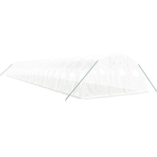  Staklenik s čeličnim okvirom bijeli 88 m&amp;sup2; 22 x 4 x 2 m Slike