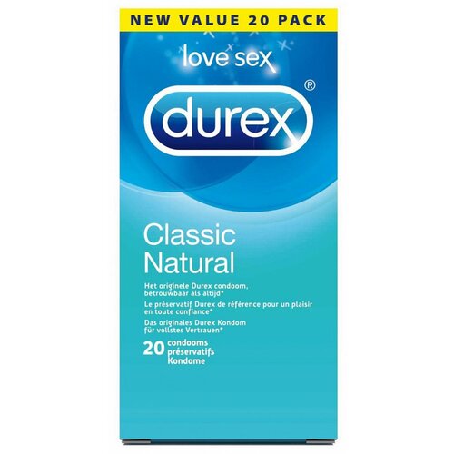 Durex Kondomi Classic Natural, 20 kom Slike