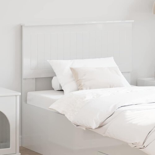 vidaXL Vzglavje z vzglavjem Svetlo Belo 90 cm Konstruiran les Cene