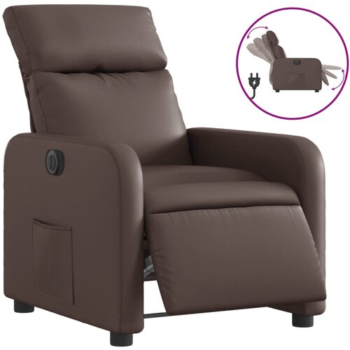 Maison Chic Električni naslanjač - Relax naslanjač rjavo umetno usnje, (22062160) Cene