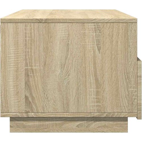  Stolić za kavu s LED svjetlima boja hrasta sonome 90x49x40 cm Slike