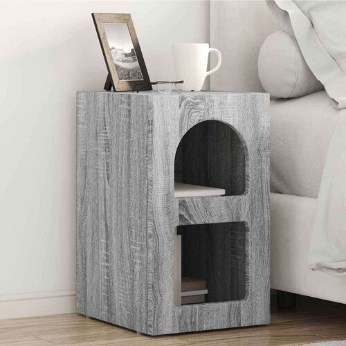  Noćni ormarić 2 pcs Siva Sonoma 29.5 x 35 x 50 cm Cene