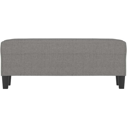  Klupa tamnosiva 100 x 35 x 41 cm od tkanine - Tamno siva 100 x 35 x 41 cm Slike