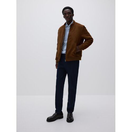 Reserved Karirane slim chino hlače - mornarsko plava Cene