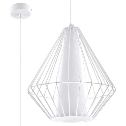  Sollux SL.0297 - Viseći luster DEMI na sajli 1xE27/60W/230V, bela Cene