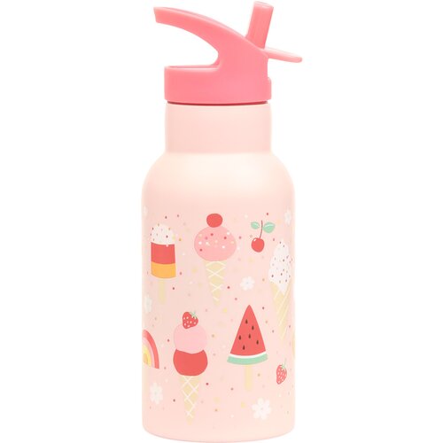 A Little Lovely Company nerjavni bidon za pijačo, 350 ml – sladoled Cene
