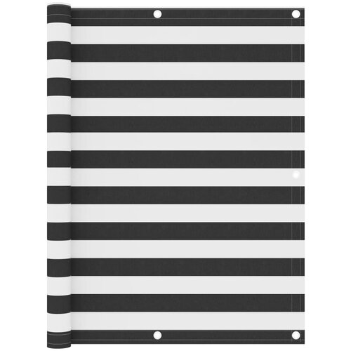vidaXL Balkonsko platno antracitno in belo 120x500 cm oksford blago Cene