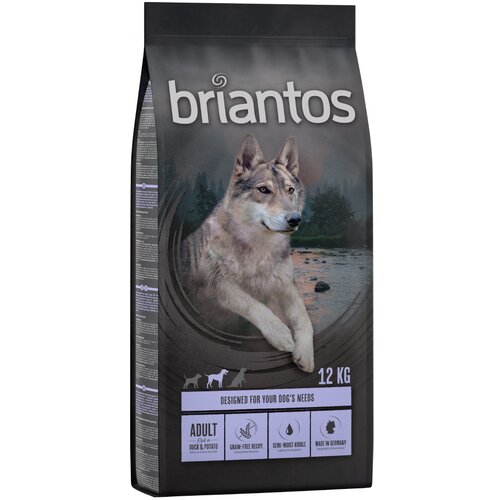 briantos - BREZ ŽIT suha pasja hrana 2 x 12 kg po posebni ceni! - Adult raca in krompir – BREZ ŽIT Cene