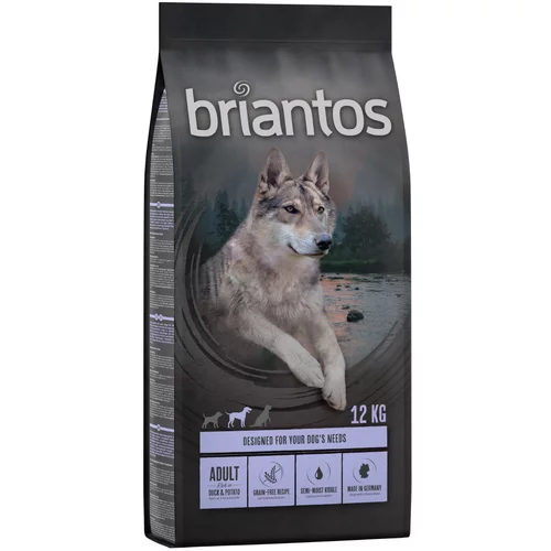 briantos - BREZ ŽIT suha pasja hrana 2 x 12 kg po posebni ceni! - Adult raca in krompir – BREZ ŽIT
