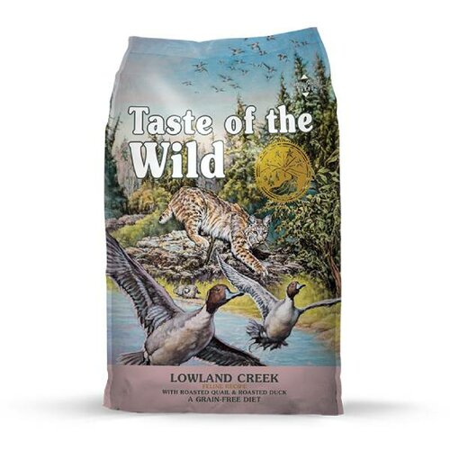 Taste Of The Wild Suva hrana za mačke Lowland Creek prepelica i divlja patka 2kg Slike