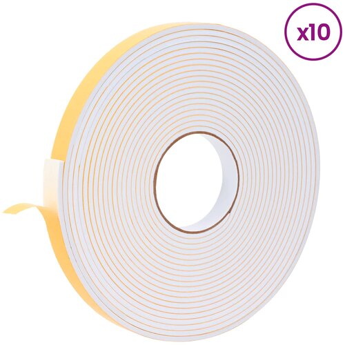  Samoljepljiva pjenasta traka 10 pcs Bijela 20mm x 10m CR pjena Slike